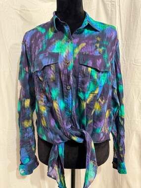 Marant Etoile Nath Tie-Front Button Down Shirt